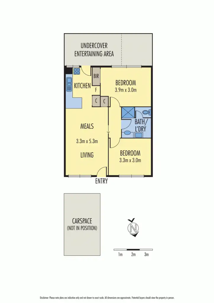 Floorplan of Homely unit listing, 3/10 Carder Avenue, Seaford VIC 3198