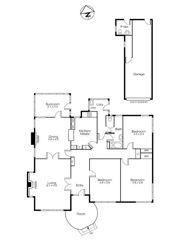 Floorplan of Homely house listing, 18 Victoria Avenue, Lake Wendouree VIC 3350