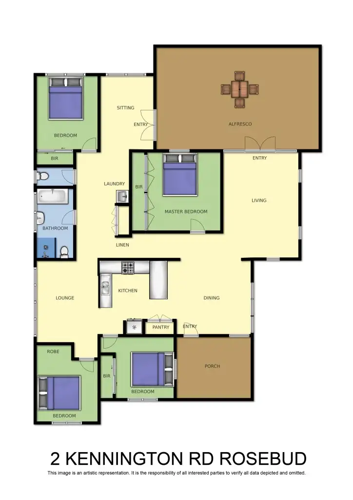 Floorplan of Homely house listing, 2 Kennington Road, Rosebud VIC 3939