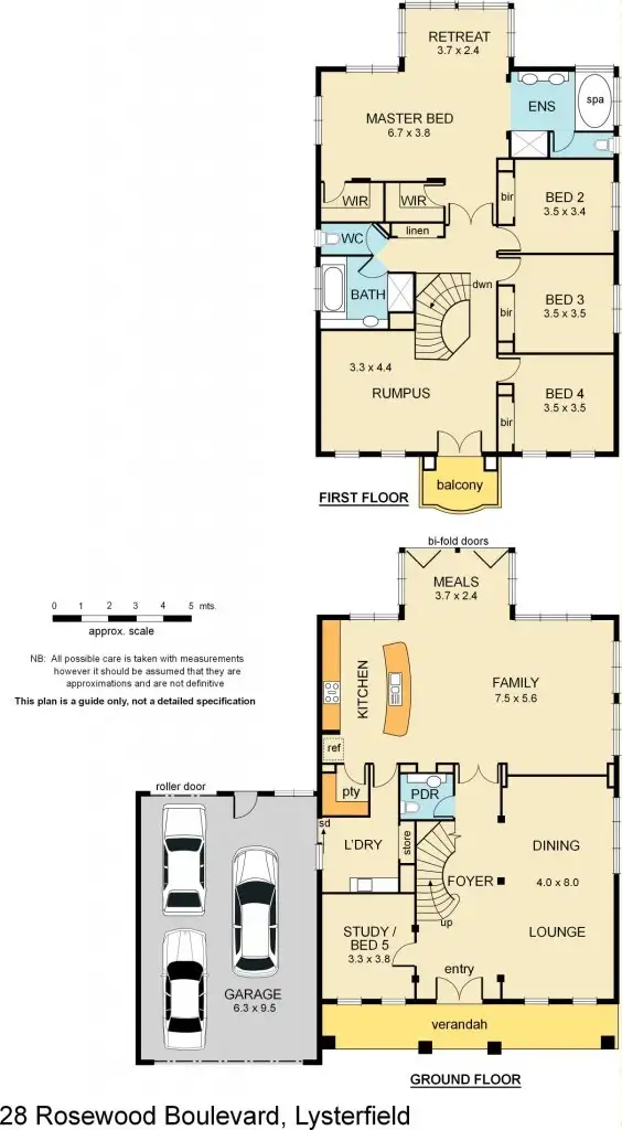 Floorplan of Homely house listing, 28 Rosewood Boulevard, Lysterfield VIC 3156