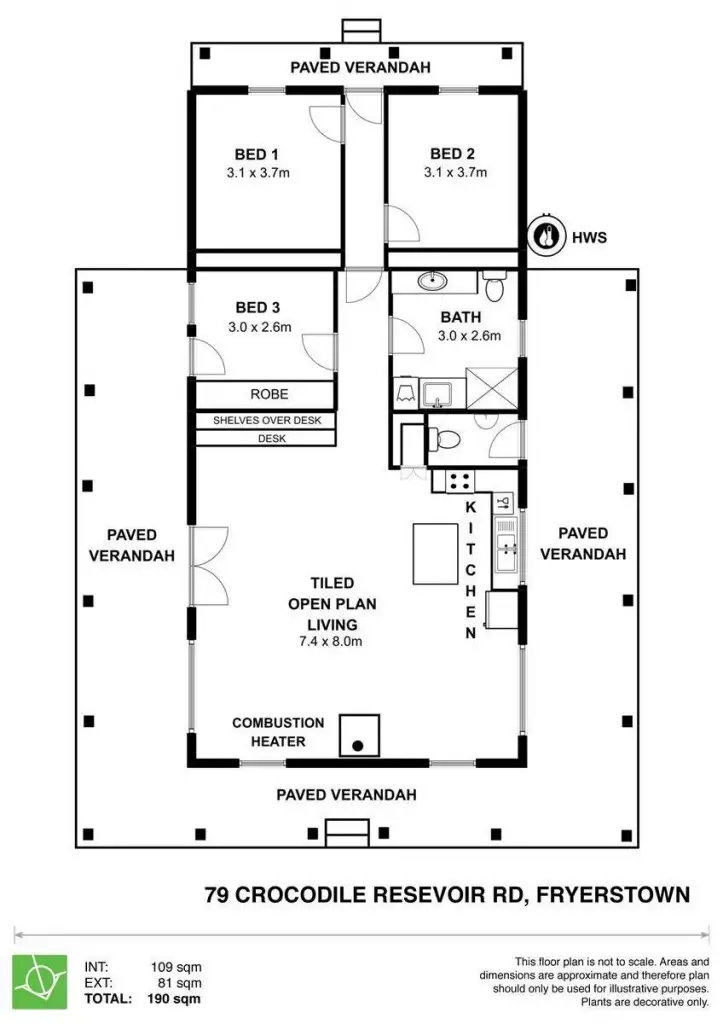 Floorplan of Homely house listing, 79 Crocodile Reservoir Road, Fryerstown VIC 3451
