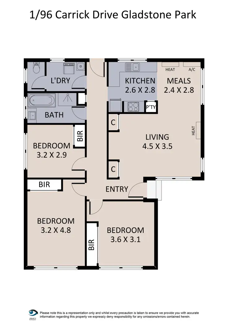 Floorplan of Homely house listing, 1/96 Carrick Drive, Gladstone Park VIC 3043
