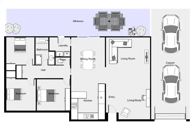 Floorplan of Homely house listing, 14 Garden Court, Mildura VIC 3500
