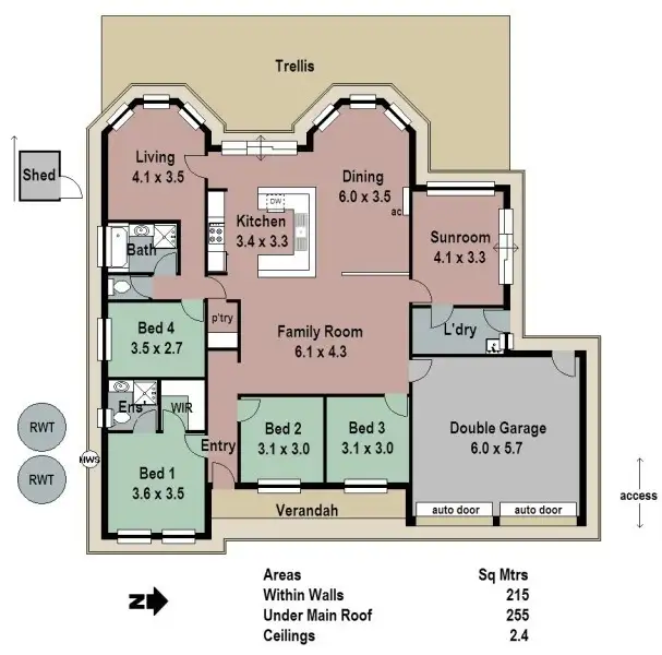 Floorplan of Homely house listing, 13 Sutton Court, Meadows SA 5201