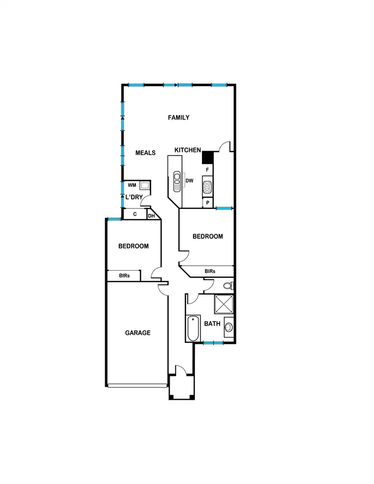 Floorplan of Homely townhouse listing, 17 Monastery Drive, Wendouree VIC 3355