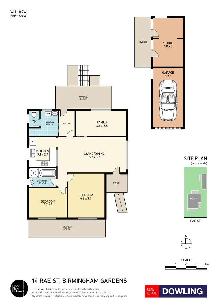 Floorplan of Homely house listing, 14 Rae Street, Birmingham Gardens NSW 2287