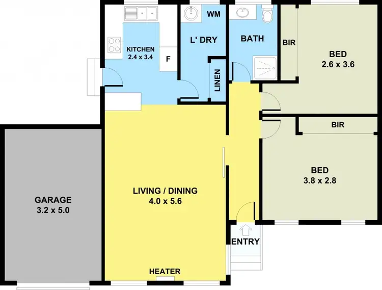 Floorplan of Homely unit listing, 7/162 Glenroy Road, Glenroy VIC 3046