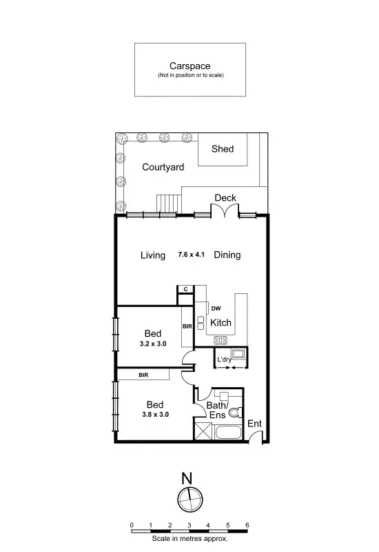 Floorplan of Homely unit listing, 4/11-13 Station Avenue, Mckinnon VIC 3204