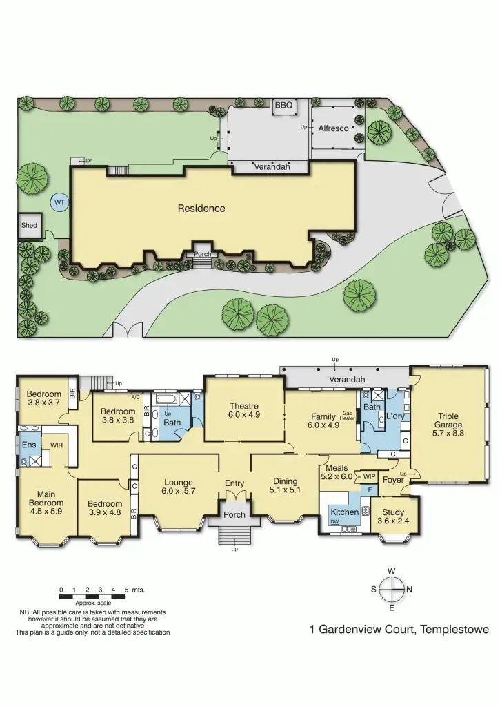 Floorplan of Homely house listing, 1 Gardenview Court, Templestowe VIC 3106