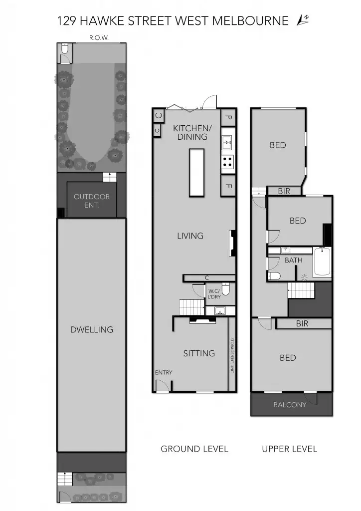 Floorplan of Homely house listing, 129 Hawke Street, West Melbourne VIC 3003