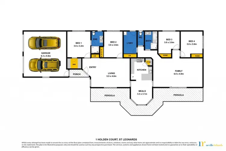 Floorplan of Homely house listing, 1 Holden Court, St Leonards VIC 3223