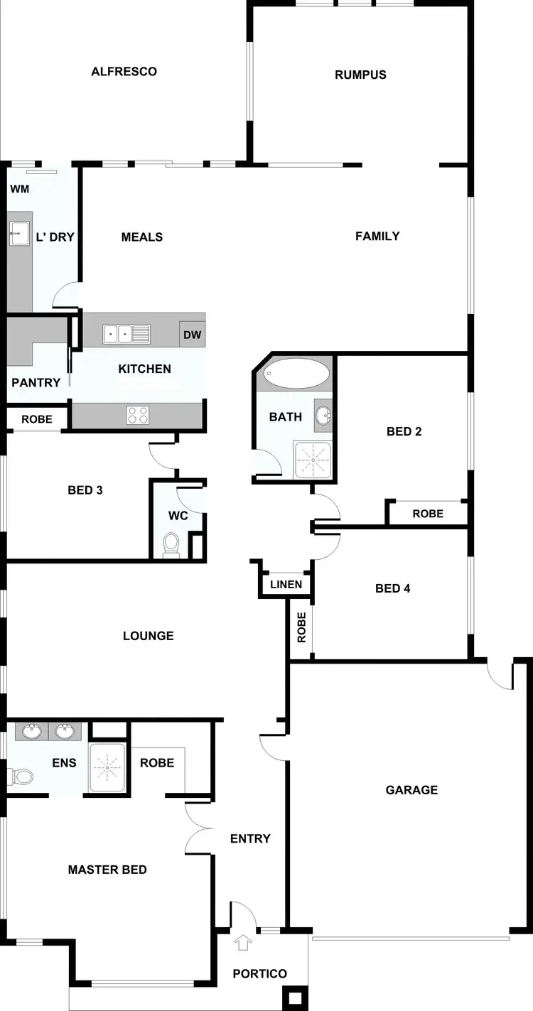 Floorplan of Homely house listing, 38 Inglewood Drive, Burnside Heights VIC 3023