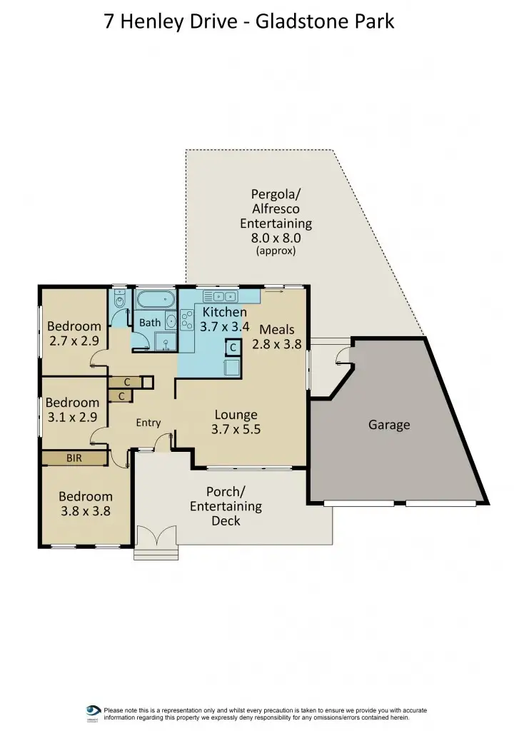 Floorplan of Homely house listing, 7 Henley Drive, Gladstone Park VIC 3043