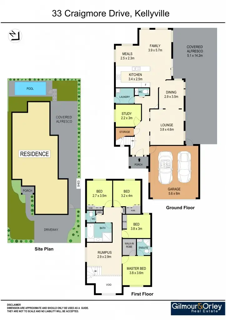 Floorplan of Homely house listing, 33 Craigmore Drive, Kellyville NSW 2155