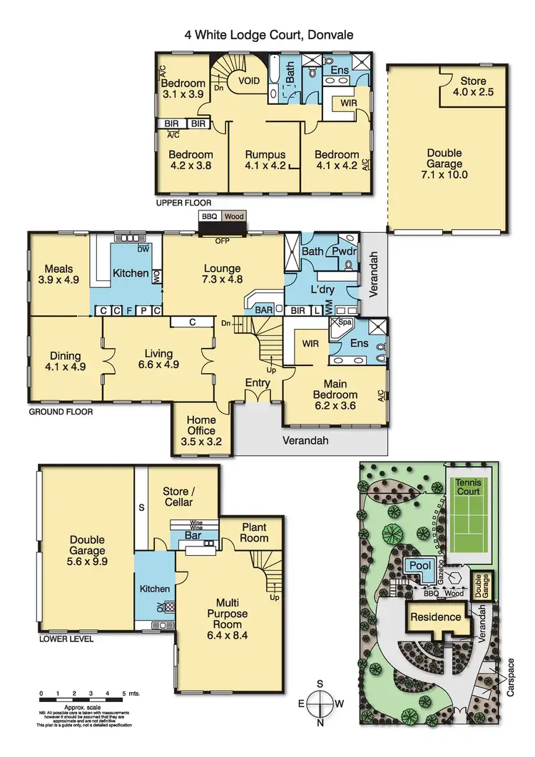 Floorplan of Homely house listing, 4 White Lodge Court, Donvale VIC 3111