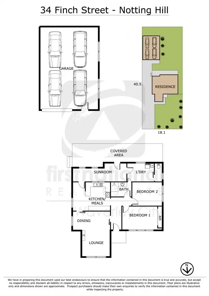 Floorplan of Homely house listing, 34 Finch Street, Notting Hill VIC 3168