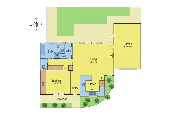 Floorplan of Homely unit listing, 2/5 Arthur Street, Belmont VIC 3216