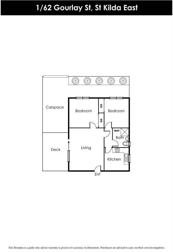 Floorplan of Homely unit listing, 1/62 Gourlay Street, St Kilda East VIC 3183