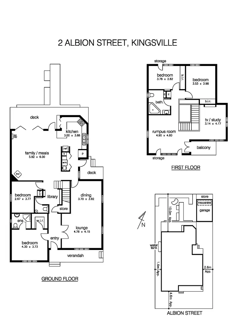 Floorplan of Homely house listing, 2 Albion Street, Kingsville VIC 3012