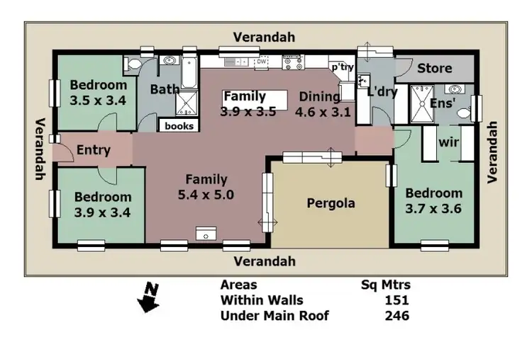 Floorplan of Homely house listing, 206 Military Rd, Woodside SA 5244