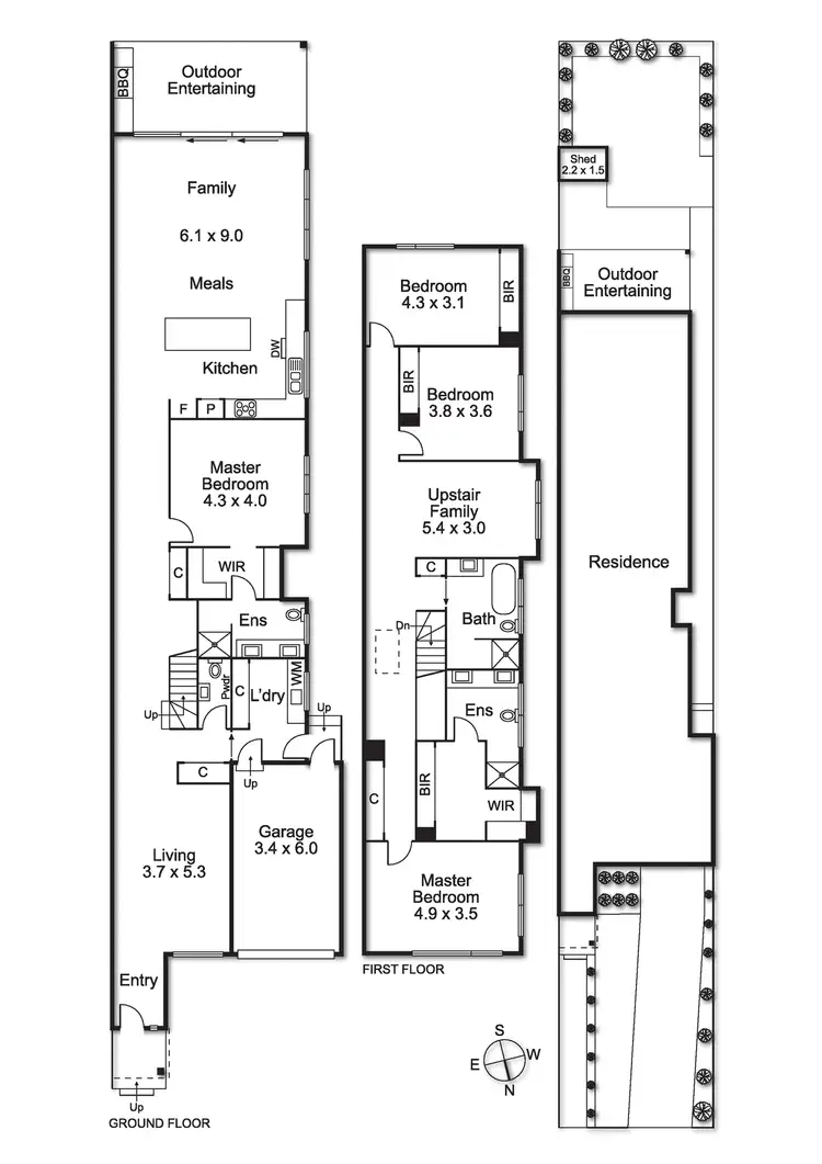 Floorplan of Homely townhouse listing, 36A Marquis Road, Bentleigh VIC 3204