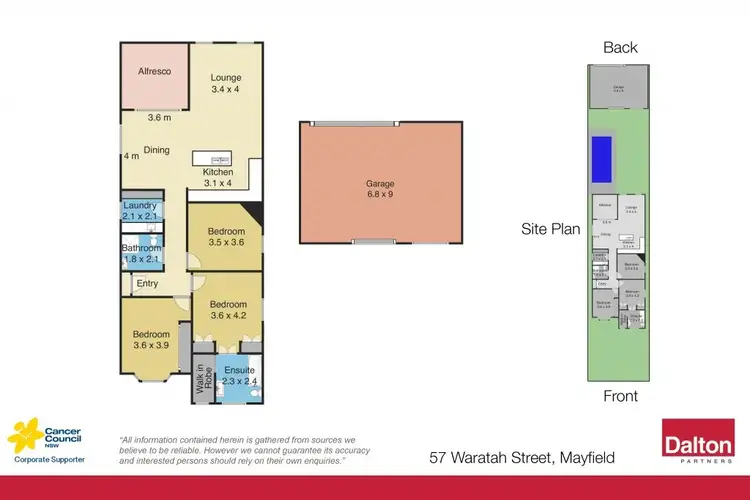 Floorplan of Homely house listing, 57 Waratah Street, Mayfield NSW 2304