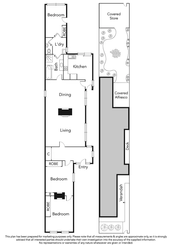 Floorplan of Homely house listing, 136 Clark Street, Port Melbourne VIC 3207