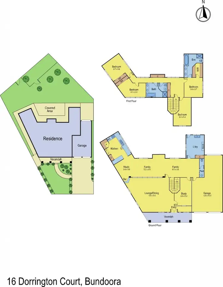 Floorplan of Homely house listing, 16 Dorrington Court, Bundoora VIC 3083