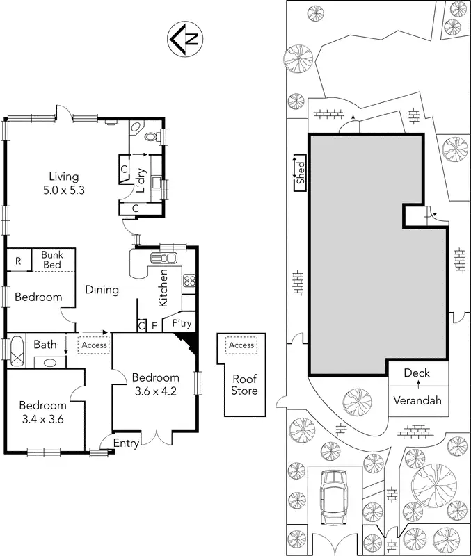 Floorplan of Homely house listing, 6 Wakanui Street, Northcote VIC 3070