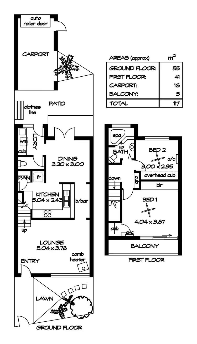 Floorplan of Homely townhouse listing, 130/166 Sportsmans Drive, West Lakes SA 5021