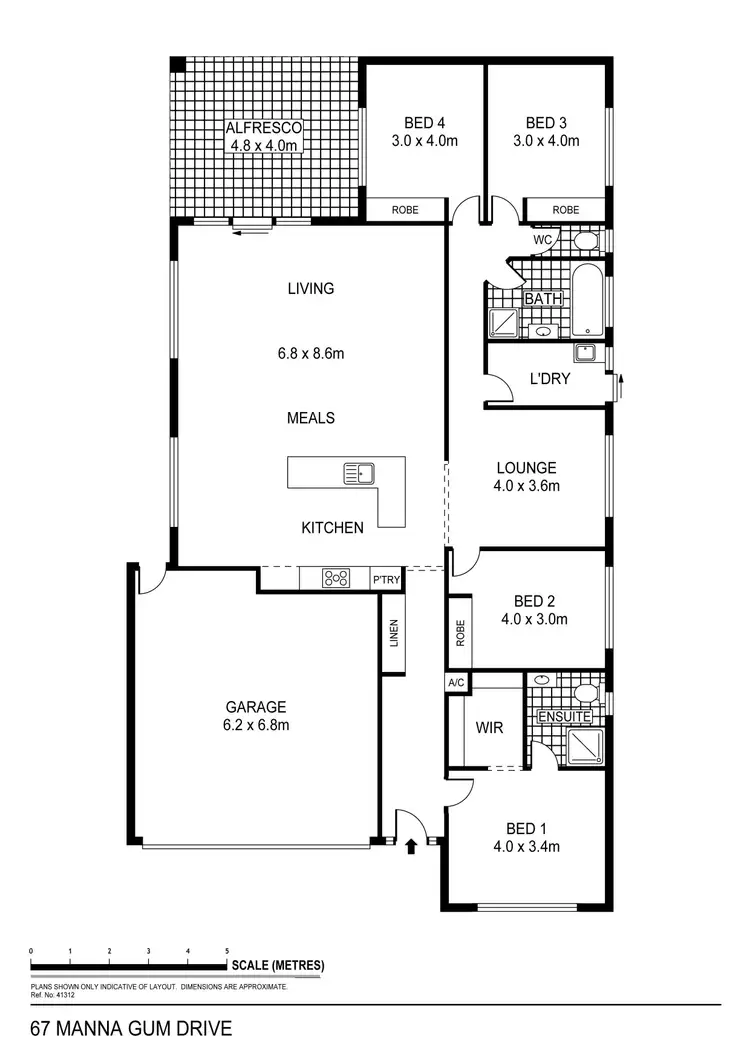 Floorplan of Homely house listing, 67 Manna Gum Drive, Epsom VIC 3551
