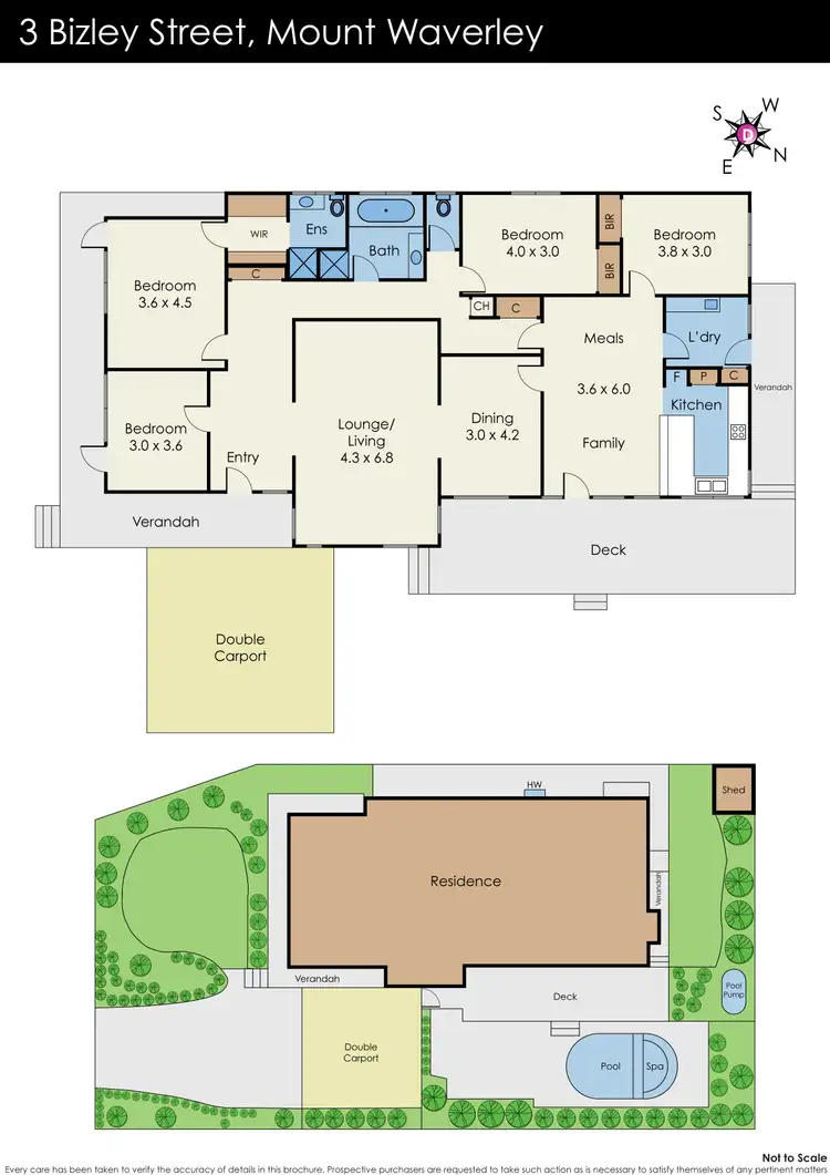 Floorplan of Homely house listing, 3 Bizley Street, Mount Waverley VIC 3149
