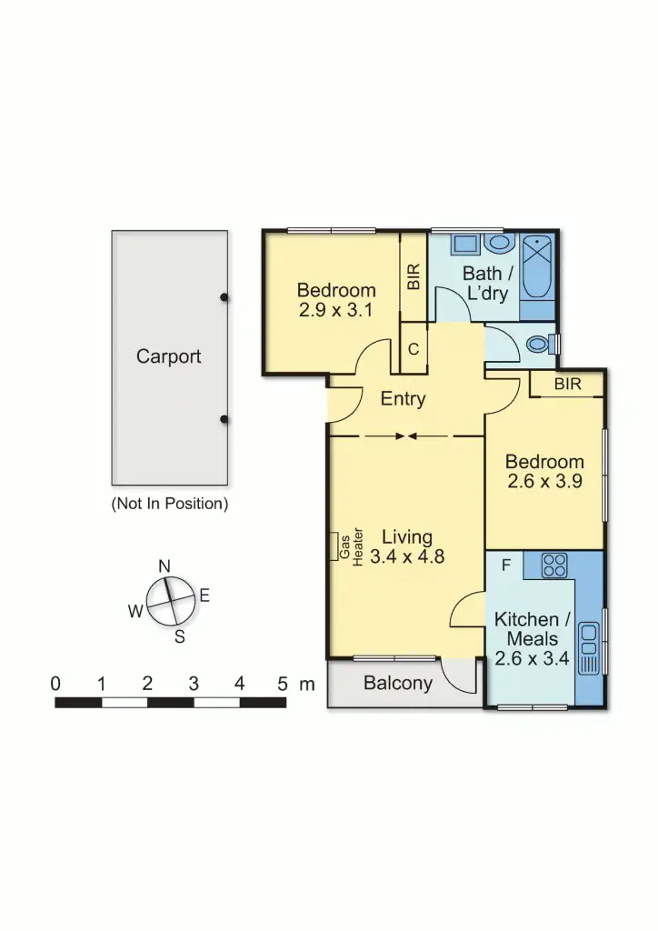 Floorplan of Homely apartment listing, 3/4 Navigator Street, Maribyrnong VIC 3032