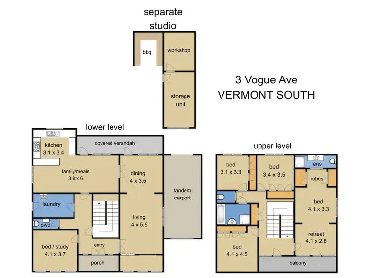 Floorplan of Homely house listing, 3 Vogue Avenue, Vermont South VIC 3133