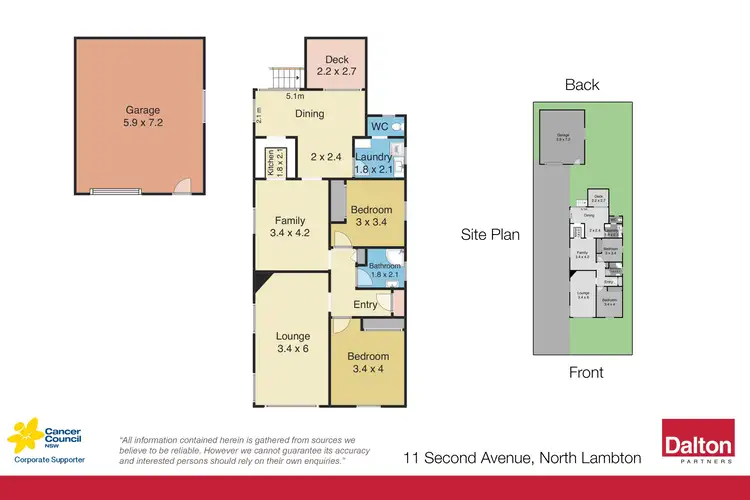 Floorplan of Homely house listing, 11 Second Avenue, North Lambton NSW 2299