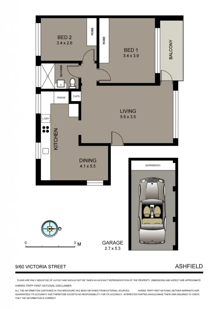 Floorplan of Homely apartment listing, 9/60 Victoria Street, Ashfield NSW 2131