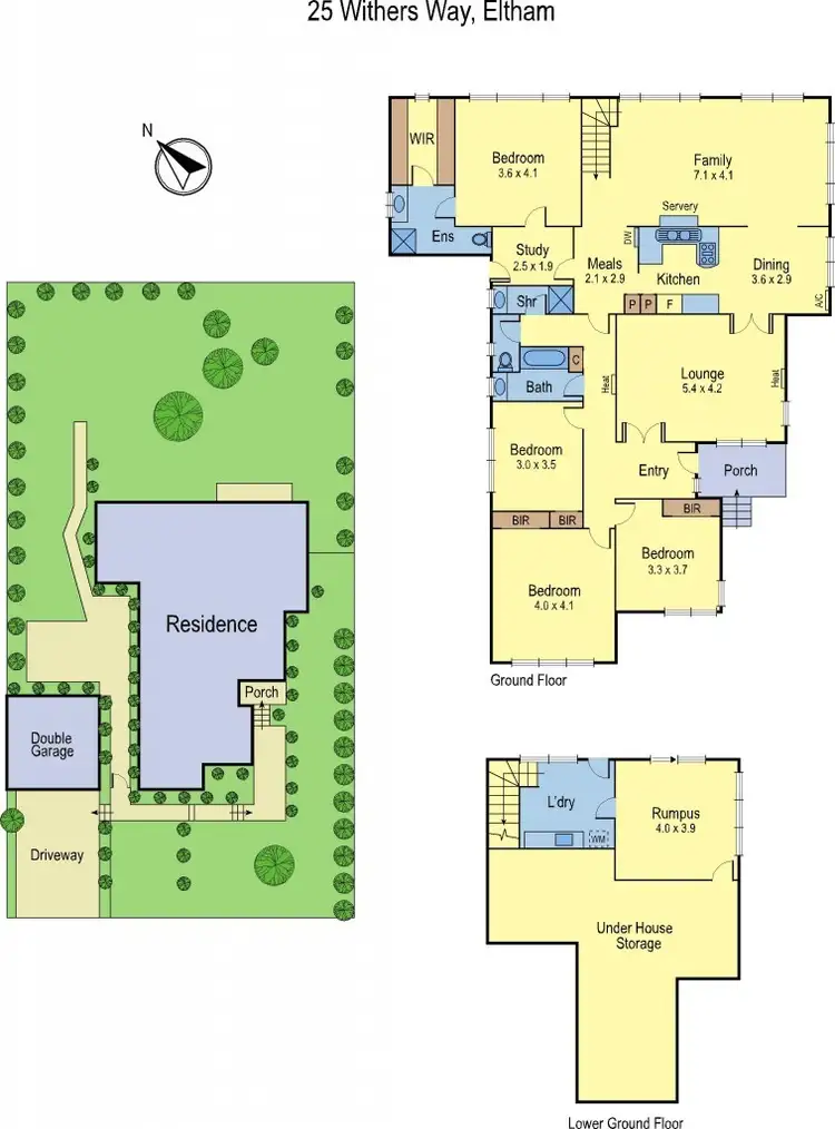 Floorplan of Homely house listing, 25 Withers Way, Eltham VIC 3095