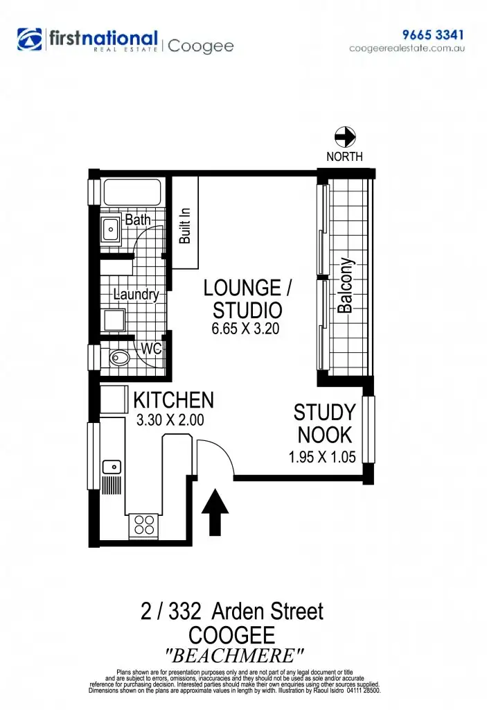 Floorplan of Homely apartment listing, 2/332 Arden Street, Coogee NSW 2034