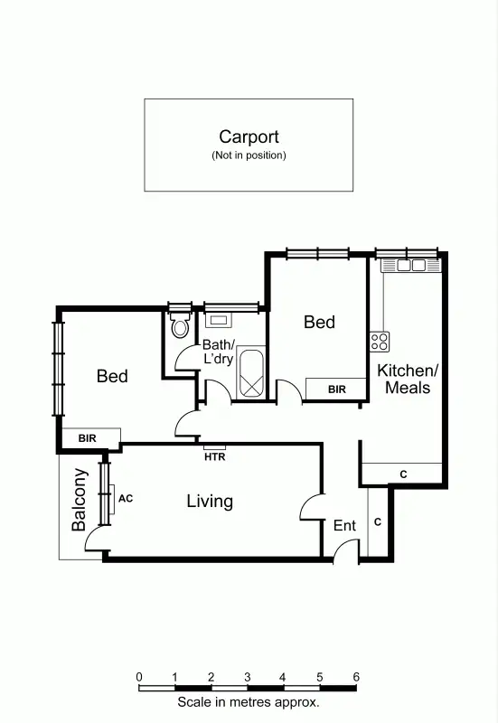 Floorplan of Homely apartment listing, 5/1 Rosstown Road, Carnegie VIC 3163