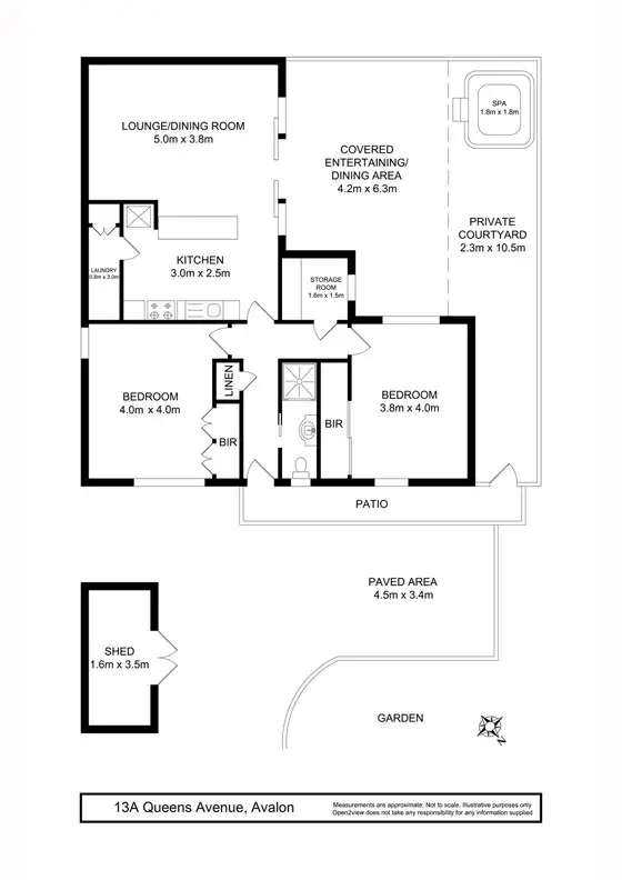 Floorplan of Homely house listing, 13a Queens Avenue, Avalon NSW 2107