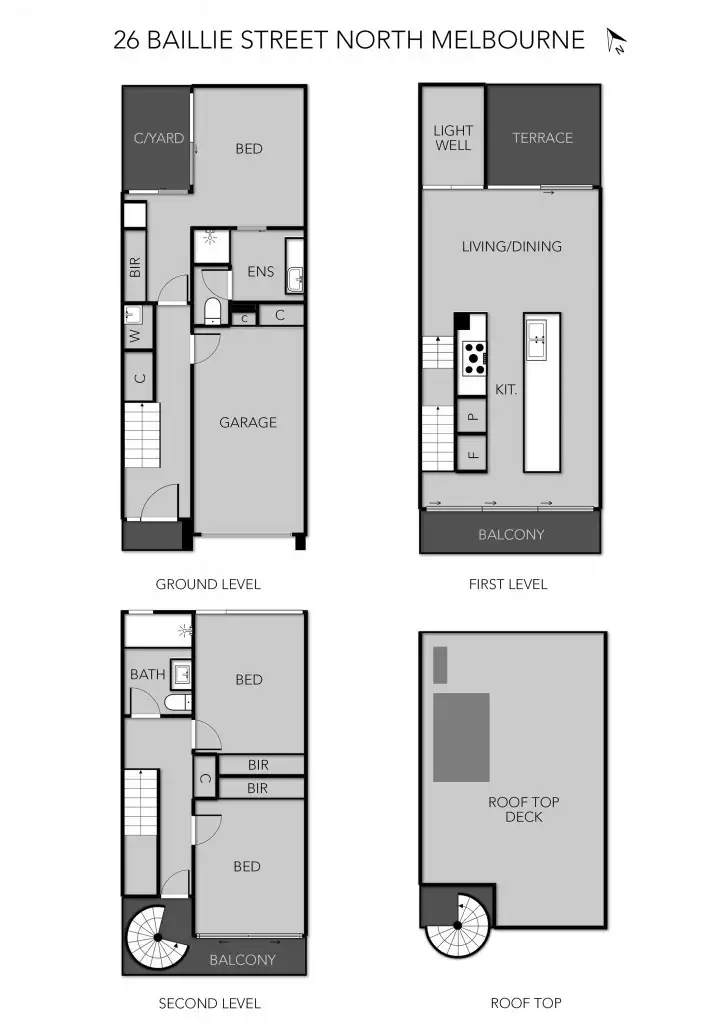 Floorplan of Homely house listing, 26 Baillie Street, North Melbourne VIC 3051