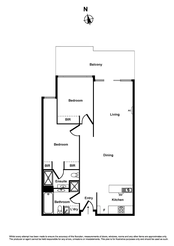 Floorplan of Homely apartment listing, 207/117 Pier Street, Altona VIC 3018