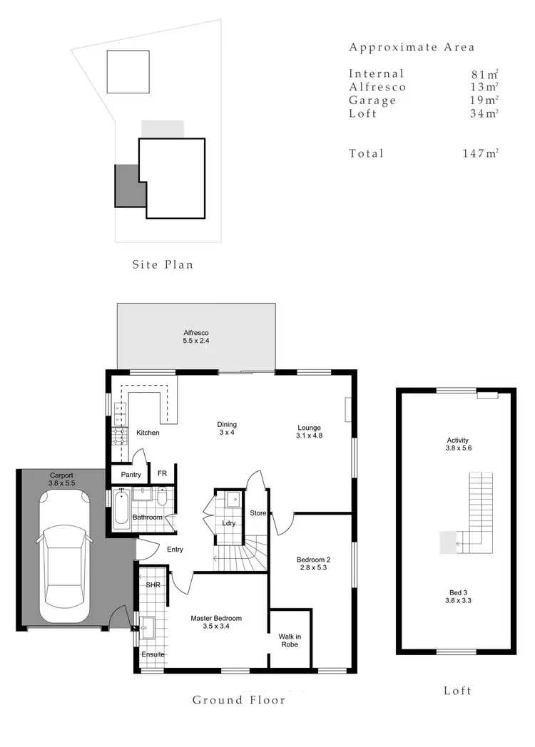 Floorplan of Homely house listing, 13 Quickly Crescent, Hamilton Hill WA 6163