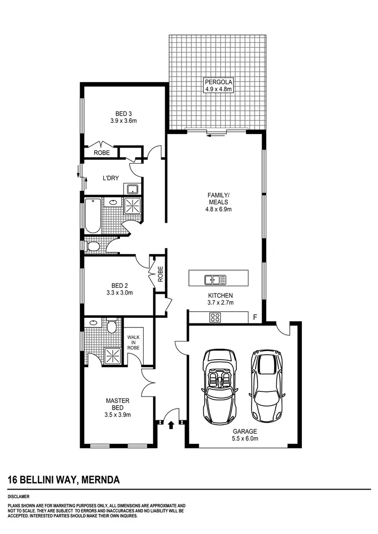 Floorplan of Homely house listing, 16 Bellini Way, Mernda VIC 3754