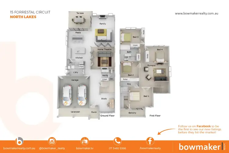 Floorplan of Homely house listing, 15 Forrestal Circuit, North Lakes QLD 4509