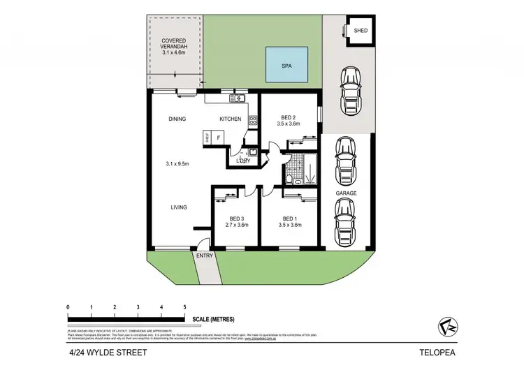 Floorplan of Homely villa listing, 24/4-10 Wylde Street, Telopea NSW 2117