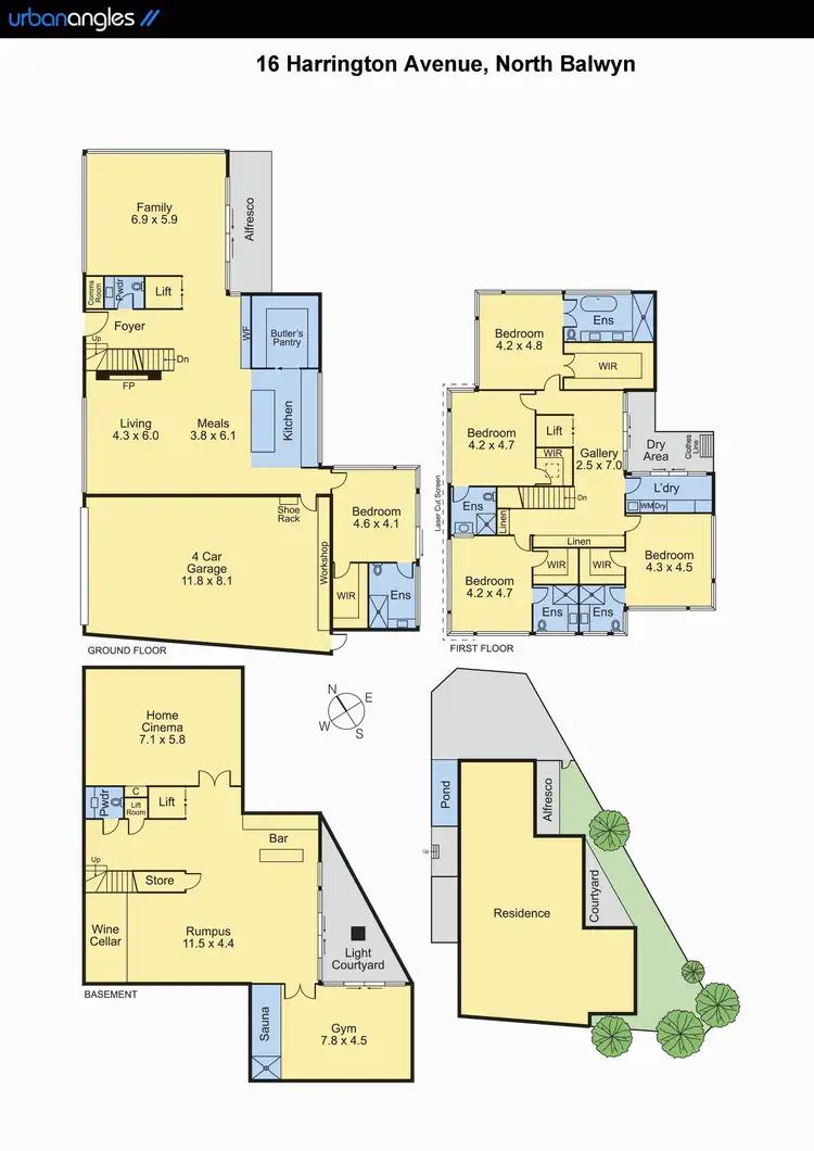 Floorplan of Homely house listing, 16 Harrington Avenue, Balwyn North VIC 3104