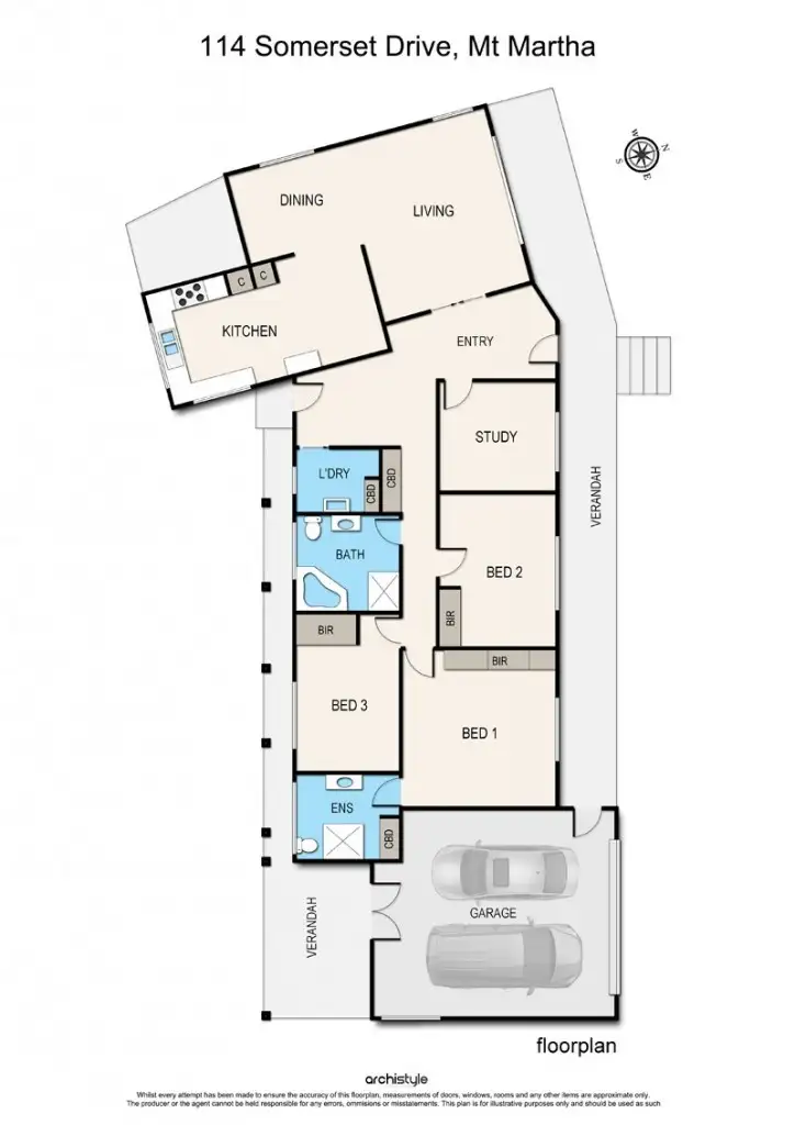 Floorplan of Homely house listing, 114 Somerset Drive, Mount Martha VIC 3934