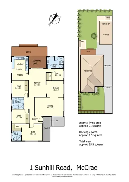 Floorplan of Homely house listing, 1 Sunhill Avenue, Mccrae VIC 3938