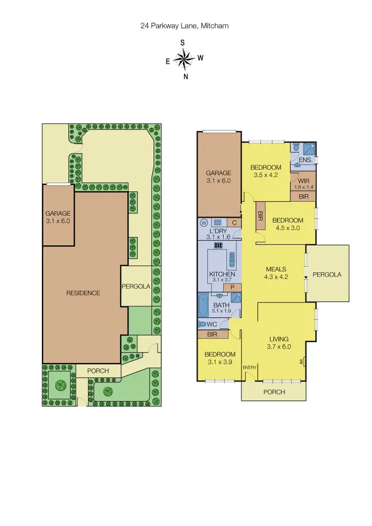 Floorplan of Homely house listing, 24 Parkway Lane, Mitcham VIC 3132